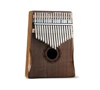 Kalimba Piano Standard C Tone Wooden 17 Keys Kalimba Finger Thumb Piano Beginner Musical Instrument With Tune Hammer (Color : Walnut)