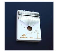 Kalimba Piano White Solid Wood Kalimba 21 Key Thumb Piano With Tuning Hammer And Accessories For Beginners (Color : 05)