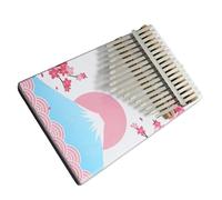 Kalimba Piano Wooden 17 Keys Kalimba Thumb Piano With Tune Hammer Portable African Finger Piano (Color : 02)