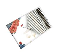 Kalimba Piano Wooden 17 Keys Kalimba Thumb Piano With Tune Hammer Portable African Finger Piano (Color : 06)