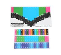 Kalimba Scale Sticker Colorful Key Stickers with Numbers and Intonation Symbols for Thumb Piano (Universal 17 tone thumb piano)