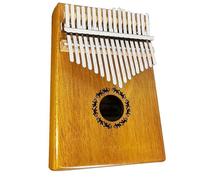 Kalimba Solid 17 Key Finger Kalimba Keyboard Musical Instruments Thumb Piano Calimba With Songbook Hammer Bag(Style 4)