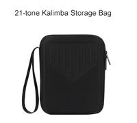 Kalimba Storage Case for 17/21 Key Thumb Piano, Waterproof Portable Bag with Tuning Hammer & Song Book Holder, EVA Material, Black