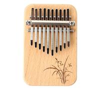 Kalimba Thumb Piano 10 key Kalimba finger thumb piano wooden keyboard percussion instrument beginner music(Yellow)