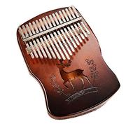 Kalimba Thumb Piano 17 Key Kalimba Thumb Piano Deer Gradient Color Mahogany Musical Instrument for Adult Children for Kids Adult Beginners(Gradient color)
