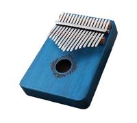 Kalimba Thumb Piano 17 Key Kalimba Thumb Piano Mahogany Beginner Kalimba With Accessory Instructions Tuning Hammer Easy To Use(Royal blue)