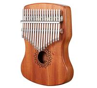 Kalimba Thumb Piano 17 Key Kalimba Thumb Piano Mahogany Wood Musical Instrument with Carry Bag and Tune Hammer for Kids Adult Beginners(Natural)