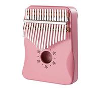 Kalimba Thumb Piano 17 Key Pink Thumb Piano Mahogany Wood Kalimba Thumb Piano Instrument for Beginner and Children for Kids Adult Beginners(Cherry blossoms)
