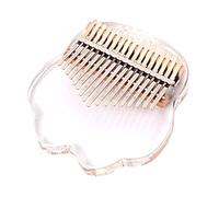 Kalimba Thumb Piano 17 Keys Clear Finger Piano With Letters Notes Cloud Shape Musical Instrument Gifts