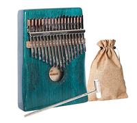 Kalimba Thumb Piano 17 Keys: Portable Finger Piano with Study Instruction Tuning Hammer - Hand Piano Musical Instrument Gifts for Beginners Kids Adults Birthday Christmas
