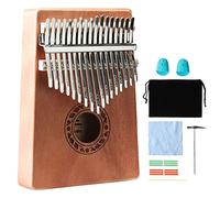 Kalimba Thumb Piano 17 Keys: Portable Finger Piano with Study Instruction Tuning Hammer - Hand Piano Musical Instrument Gifts for Beginners Kids Adults Birthday Christmas
