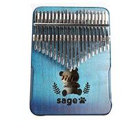 Kalimba Thumb Piano 20 Key Kalimba Gradient Color Bear Thumb Finger Piano Musical Gift for Kids Adult Beginners for Kids Adult Beginners(Blue)
