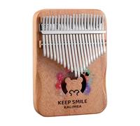 Kalimba Thumb Piano 21 Keys/17Keys Finger Piano Portable Musical Instrument for Beginners, Music Gifts for Music Lovers (Bear, Large)