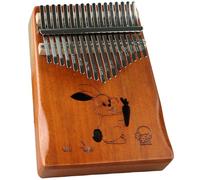 Kalimba Thumb Piano 21Keys Kit Professional Tuned Calimba Portable 17Keys Finger Piano Kit Birthday Festival Gifts For Kids Adults Music Lovers Beginner (Rabbit Retro Color, 17 Keys)