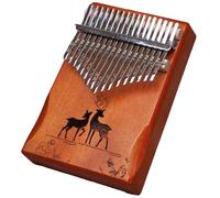 Kalimba Thumb Piano 21Keys Kit Professional Tuned Calimba Portable 17Keys Finger Piano Kit Birthday Festival Gifts For Kids Adults Music Lovers Beginner (Xianlu Retro Color, 17 Keys)