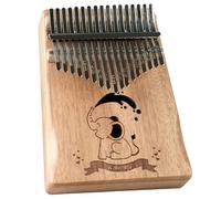 Kalimba Thumb Piano 21Keys Kit Professional Tuned Calimba Portable 17Keys Finger Piano Kit Birthday Festival Gifts For Kids Adults Music Lovers Beginner (Elephant Varnish Color, 17 Keys)