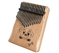 Kalimba Thumb Piano 21Keys Kit Professional Tuned Calimba Portable 17Keys Finger Piano Kit Birthday Festival Gifts For Kids Adults Music Lovers Beginner (Dog Varnish Color, 17 Keys)