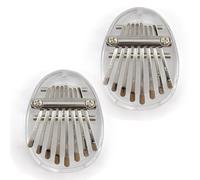 Kalimba Thumb Piano, 8 Key Exquisite Finger Thumb Piano, Mini Thumb Piano, Kalimba 8 Key Exquisite for People of All Ages and Music Lovers (E-2PCS)