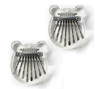 Kalimba Thumb Piano, 8 Key Exquisite Finger Thumb Piano, Mini Thumb Piano, Kalimba 8 Key Exquisite for People of All Ages and Music Lovers (G-2PCS)