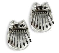 Kalimba Thumb Piano, 8 Key Exquisite Finger Thumb Piano, Mini Thumb Piano, Kalimba 8 Key Exquisite for People of All Ages and Music Lovers (F-2PCS)