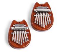 Kalimba Thumb Piano, 8 Key Exquisite Finger Thumb Piano, Mini Thumb Piano, Kalimba 8 Key Exquisite for People of All Ages and Music Lovers (B-2PCS)