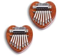 Kalimba Thumb Piano, 8 Key Exquisite Finger Thumb Piano, Mini Thumb Piano, Kalimba 8 Key Exquisite for People of All Ages and Music Lovers (D-2PCS)