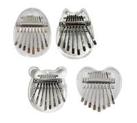 Kalimba Thumb Piano, 8 Key Exquisite Finger Thumb Piano, Mini Thumb Piano, Kalimba 8 Key Exquisite for People of All Ages and Music Lovers (Mix-B-4PCS)