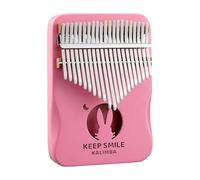 Kalimba Thumb Piano - Animal Series, Hollow Box Design, 17/21 Keys Mahogany Wood Finger Piano Keyboard, Ideal for Beginner Children Adults(Pink,21Key)