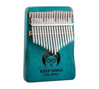 Kalimba Thumb Piano - Animal Series, Hollow Box Design, 17/21 Keys Mahogany Wood Finger Piano Keyboard, Ideal for Beginner Children Adults(Blue,17Key)