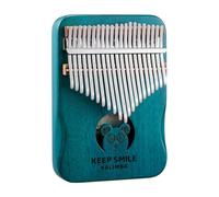 Kalimba Thumb Piano - Animal Series, Hollow Box Design, 17/21 Keys Mahogany Wood Finger Piano Keyboard, Ideal for Beginner Children Adults(Blue,21Key)