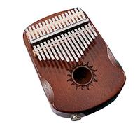 Kalimba Thumb Piano Beginners Kids 17 Key Kalimba Thumb Piano Sun God Mahogany Musical Instrument for Music Lover(Dark Brown)