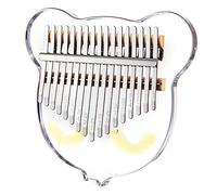 Kalimba Thumb Piano Clear Acrylic Kalimba 17 Key Finger Piano Marib with Study Instruction for Beginner Children for Kids Adult Beginners