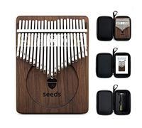 Kalimba Thumb Piano - FAS Grade Black Walnut Finger Piano Instrument, Double Layer Design, EVA Professional Box. Gift for Children Adults Beginners and Professionals (Color : 21Keys)