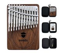 Kalimba Thumb Piano - FAS Grade Black Walnut Finger Piano Instrument, Double Layer Design, EVA Professional Box. Gift for Children Adults Beginners and Professionals (Color : 24Keys C Tune)