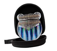 Kalimba Thumb Piano，Finger Piano，Portable Mbria Rainbow Thumb Piano 17-tone Transparent Kalimba Finger Piano Beginner Instrument With Piano Bag Tuning Hammer Teaching