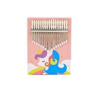 kalimba Thumb Piano Kalimba Finger Piano 17 Tone Solid Wood Thumb Piano (Color : 17 tones Pink)