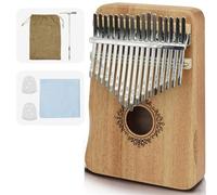 Kalimba Thumb Piano Kalimba thumb piano 17 key finger combination wooden instrument music lover portable(Flower Wood color)