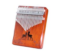 Kalimba Thumb Piano Music Lovers Playing Accessories Piano Gift Piano Accessories Birthday Festival Gifts Keyboard Piano Thumb Piano Hammer Percussion Instrument Suitable For Beginners(Brown 4 21keys)