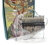Kalimba Thumb Piano Portable Thumb Piano Beginner (Transparent Star)