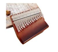 Kalimba Thumb Piano Professional Kalimba 34 Keys Veneer Beech Wood 34 Key Kalimba Finger Piano Beginners Instrument With Storage Box(A Brown)