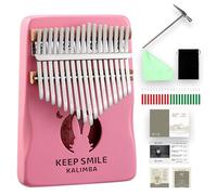 Kalimba Thumb Piano, Professional Portable Mahogany Mbira Finger Piano with Tune Hammer, Carrying Bag, Instruction, Unique Ideal Birthday Holiday Wedding Gift, Musical Instruments for Beginners c1-17