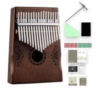 Kalimba Thumb Piano, Professional Portable Mahogany Mbira Finger Piano with Tune Hammer, Carrying Bag, Instruction, Unique Ideal Birthday Holiday Wedding Gift, Musical Instruments for Beginners b4-17