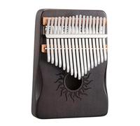 Kalimba Thumb Piano - Sun Series, Hollow Box Design, 17/21 Keys White Maple Wood Finger Piano Keyboard, Ideal for Beginner Children Adults(Black,17Key)