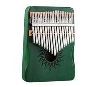 Kalimba Thumb Piano - Sun Series, Hollow Box Design, 17/21 Keys White Maple Wood Finger Piano Keyboard, Ideal for Beginner Children Adults(Green,17Key)