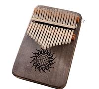 Kalimba Thumb Piano - Sun Series, Hollow Box Design, 17/21 Keys White Maple Wood Finger Piano Keyboard, Ideal for Beginner Children Adults(Plate Type,17Key)