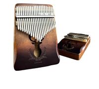 Kalimba Thumb Piano Wooden Thumb Piano 17 21 Note Finger Portable Instrument Kalimba(21-tone - Good luck)