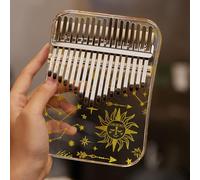 Kalimba Thumb with 17 Keys in Unique Acrylic Shape for Music Lovers of All Ages (B)