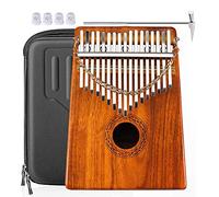 Kalimba's exquisite 17-key thumb piano with waterproof and hammer portable finger keyboard piano as a Marimba music gift for children and adult beginners