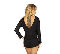 Kalimo Women's chalandri Pajama Set, Black, XXL