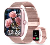 KALINCO Smart Watch Women [2 Bands, 44mm case] Alexa Fitness Tracker, Heart Rate, Sleep, Stress & SpO2 Monitor, IP68 Waterproof Smartwatch, Make/Answer Calls, Compatible with iPhone & Android Phones
